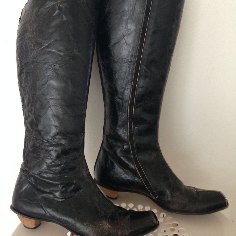 CYDWOQ Vintage Line 'Saddle' Boot, size 38, Black